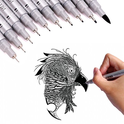 Fine Point MicroLine Pens Black Waterproof Archival ink, Fineliner