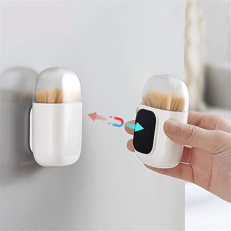 Ravyy contenedor magnético para palillos de dientes, caja de ...