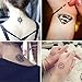 Glitter Henna Tattoo Stencils Kit, Temporary Tattoo Stencils for Kids Adults, Body Art Painting Stencils Reusable, Henna Stencils Flower Butterfly Designs (15 Pcs)
