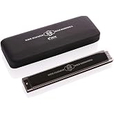 Swan 28-hole Wide Range Playing Diatonic Harmonica Key of C with Standard Harmonicas For Adults, Professional Player, Beginner and Students