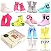 TeeHee Little Girls Polka Dots and Flower Cotton Crew Socks 12 Pair Gift Box (9-10 Years, Polka Dots & Flower)