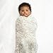aden + anais Silky Soft Metallic Swaddle Baby Blanket; 100% Viscose Bamboo Muslin; Large 47 X 47 inch; 3 Pack; Featherlight