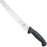 Mercer Culinary M23210 Millennia Black Handle, 10-Inch Wide Wavy Edge, Bread Knife