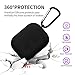 AirPods Pro Case, OHUI Soft Silicone Full Protective Shockproof Cover with Keychain Set Compatible for Apple AirPods Pro (Front LED Visible)