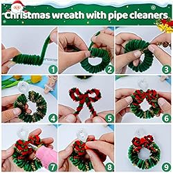 Iooleem 200pcs Christmas Green Pipe