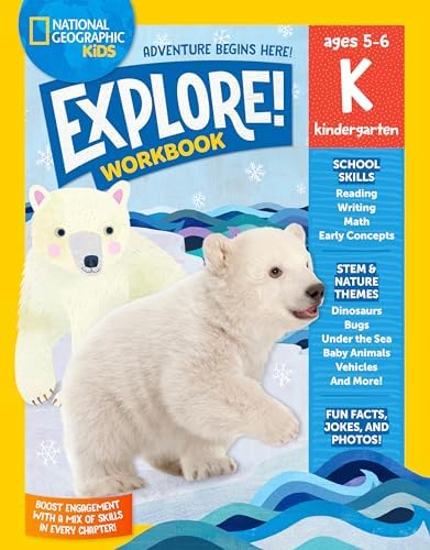 National Geographic kids preとUsborne 80冊 National Geographic Kids Explore! Workbook Pre-K: National
