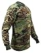 Rothco Woodland Camouflage Mens Army Digital Camo Long Sleeve T-Shirt, Size Large