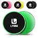 LYOU Exercise Sliders, Multi-Function Core Sliders: Dual Sided Exercise Disc for Enhancing Coordination of Whole Body, Perfect for Use on Carpet or Hard Floors (Green)
