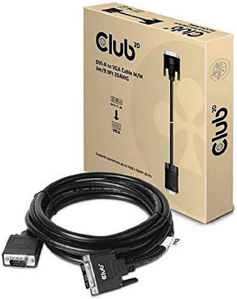 Club 3D Cable DVI to VGA 3 m