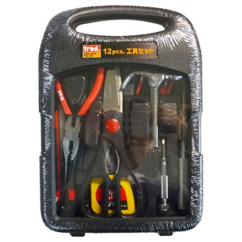 Ts 12 工具セット Diy 12個入 並行輸入品 業務用 家庭用 Diy 日曜大工 業務用セット Trad B01lktl3v4 工具セット 作業工具 工具 スポーツ レジャー 工具セット道具セット 残りわずか Rumble Media