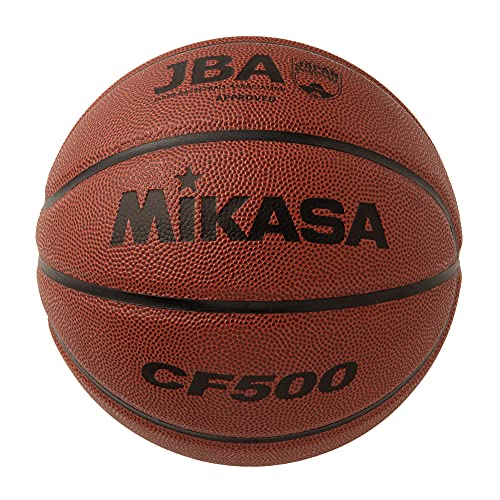 ミカサ(MIKASA) バスケットボール 5号 日本バスケットボール協会 検定球 (男子用・女子用・小学生) ミニバスケット 人工皮革 茶 CF500 推奨内圧0.63(kgf/cm2)