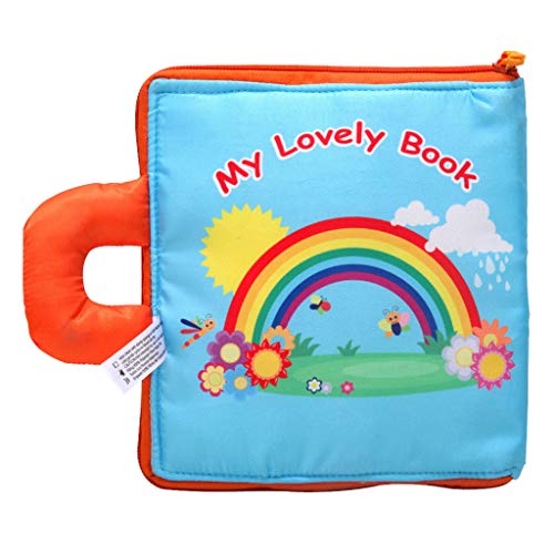 Simayixx Soft Book Crinkle Cloth Book Baby Toy, Animal Puzzle Cloth Book Cloth Development Books (1616cm() (Free Size, Multicolor 2) - Thumbnail 2