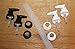 12 Soap Pumps - 6 White and 6 Black Plastic 1cc Soap Dispenser Pumps and Collar Rings for your Mason Jar Soap Dispensers, Bottles or other DIY Crafts