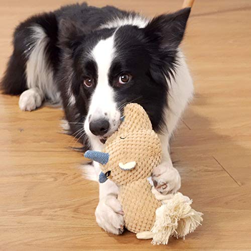 Sedioso Dog Plush Toys,Interactive Hippo Squeaky Toys for Dogs Aggressive Chewers,Durable Dog Chew Toys for Puppy Small,Middle Dogs Reducing Boredom