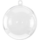 Super Z Outlet Clear Plastic Acrylic Bath Bomb Mold Shells Molding Balls Kit (60mm, 12 Pack)