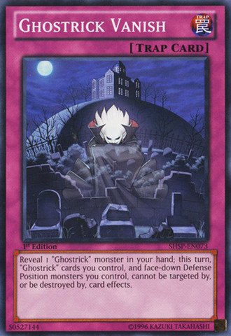 Yu-Gi-Oh! - Ghostrick Vanish (SHSP-EN073) - Shadow Specters - Unlimited Edition - Common
