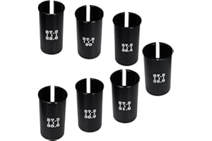 Lotatheta Set of 7 Sizes Bike Seat Post Adapter Shim Seat Post Adapter Bicycle Seat Tube Conversion Sleeve 27.2mm to 28.6/30/