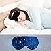 SZTROKIA Sleep Mask, Comfortable Natural Silk Eye Mask, Blindfold Sleep Mask for Travel and Office, Adjustable Strap