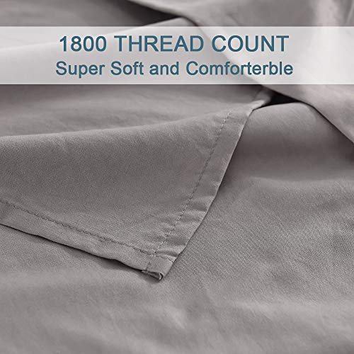 Full Size 6Piece Bed Sheets Set Microfiber 1800 Thread Count Percale