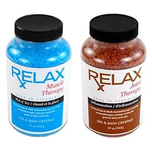 Amazon.com : Muscle & Joint Therapy Bath Salts-19 Oz Bottles ...