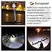 Sunspeed Waterproof USB Rechargeable LED Bike Light Set - LED Bright Headlight for Front and 1 Free USB Rechargeable Tail Light - 1 USB Rechargeable Battery Included - No-hassle Replacement Guarantee