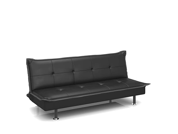 Forzza Barbara Sofa Cum Bed (Black)