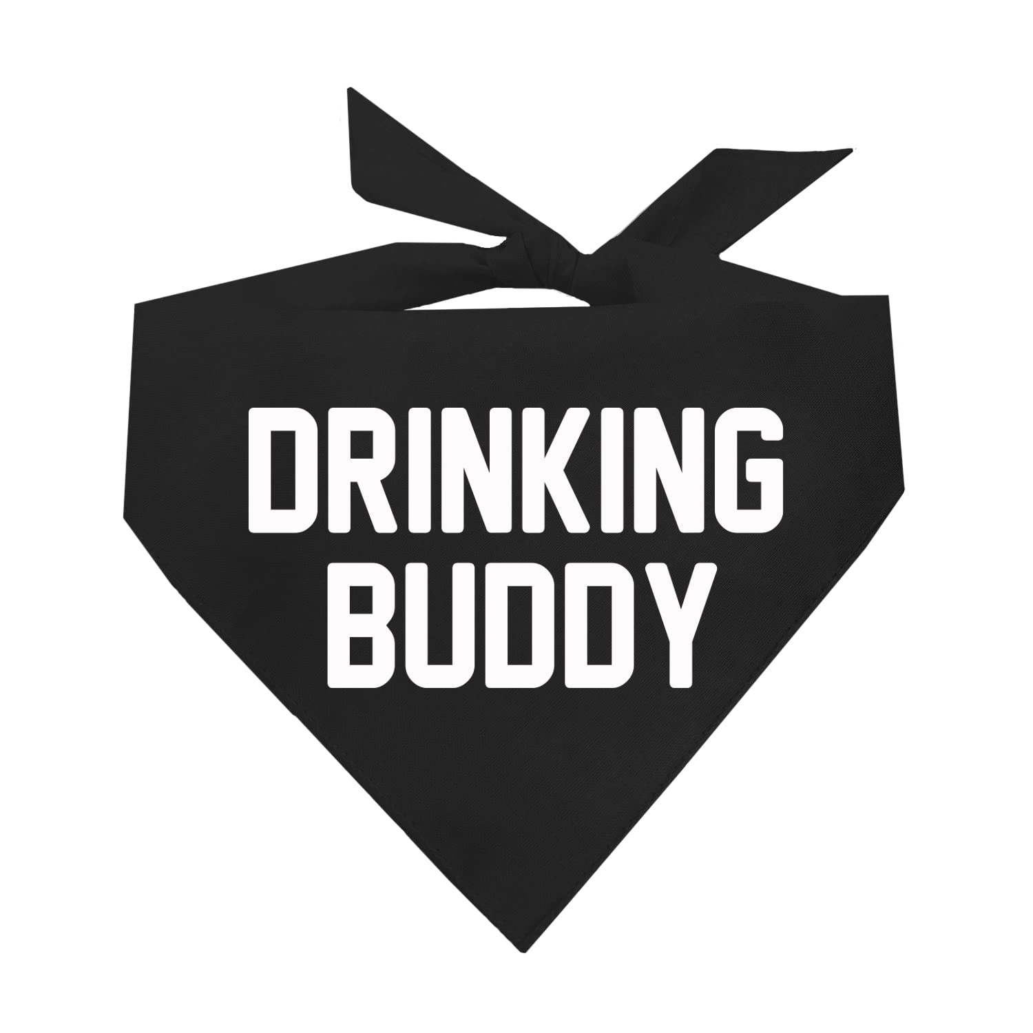 Drinking Buddy Triangle Dog Bandana for Dogs (Assorted Colors)