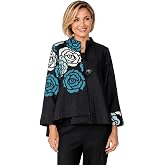 IC Collection Textured Rose Garden Jacket - C1230J