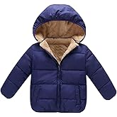 Baby Girls Boys' Winter Fleece Jackets With Hooded Toddler Cotton Dress Warm Lined Coat Outer Clothing