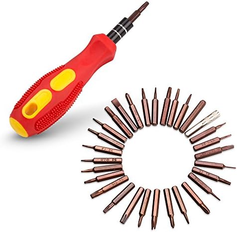 Pocket Precision Screwdriver Set By INNIFI | Powerful S2 Alloy Steel Material | 30-in-1 Tool Set With Anti-Static Plastic Prying Bar &amp; Suction Cup For Laptops, Phones, Cameras &amp; Electronic Devices