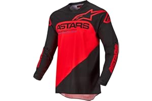 Alpinestars Racer Supermatic Jersey Black/Bright Red Md (3761522-1303-M)