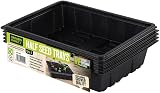 Bosmere N251 Half Seed Tray Set of 5 - Black, Durable & Lightweight view 1