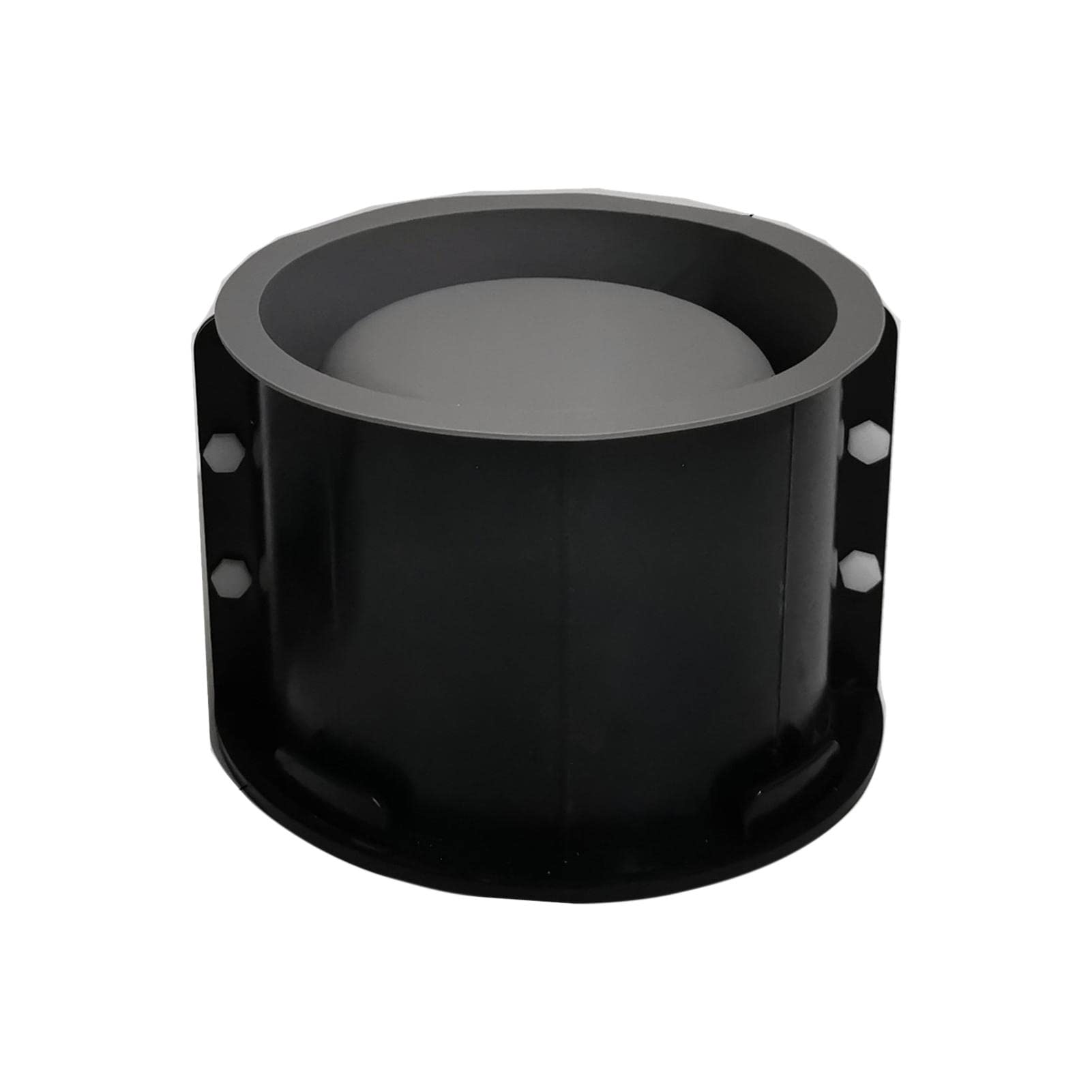 Tongdejing Silicone Planter Mold, Round Concrete Flower Pot Silicone Mold, DIY Pots Cement Molds for Planter Plants Concrete Moulds Pot Mould, Home Decor Garden Decorations(Gray Black)