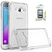 Galaxy J3 V Case,J3 (2016) 6 / Sky/Amp Prime/Express Prime/Sol Case Clear,AnoKe Slim Fit Protective Cell Phone Cases Cover with Screen Protector for Women Girls Kids Men Galaxy J3 TM