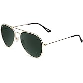 Knockaround Mile Highs Polarized Aviator Sunglasses for Men & Women - UV400 Protection