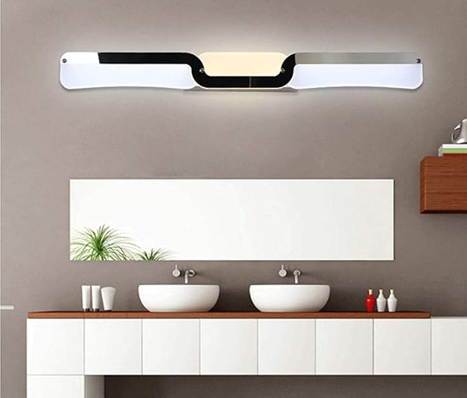 Wandleuchte Für Badezimmerspiegel (6000K Kaltweißes Licht), Edelstahl