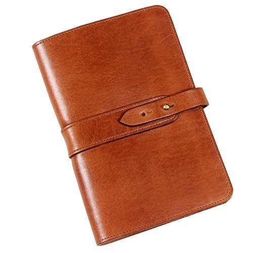 Col. Littleton No. 20 Travel Leather Busines Portfolio Notebook - Saddle Tan
