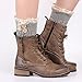 Womens Lace Stretch Boot Leg Cuffs Leg Warmers Socks Topper Cuff
