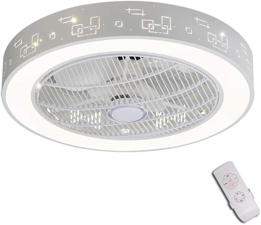 Fan Licht, LED Fan Deckenleuchte,Modern Unsichtbare Deckenventilator
