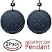 Keeping Sports Anti Radiation Shield EMF Radiation Protection Shield Pendant Scalar Pendant Necklace Negative Ions Energy Pendant Necklace Orgone Pendant(2pcs)