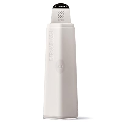 DERMAFLASH DERMAPORE+ Skin Care Device, Ultrasonic 2-in-1 Pore Extractor and Skincare Infuser, Stone