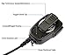 Compact Speaker Mic with Reinforced Cable for Motorola Vertex Radios VX-180 VX-210 VX-410 VX-424 VX-231 VX-261 VX-264 VX-351 VX-354 VX-451 VX-454 VX-459 EVX-531 EVX-534 539, Shoulder Microphone