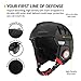 Swagtron Snowtide Bluetooth Ski & Snowboard Helmet with Audio, SOS Alert, Walkie-Talkie/Push-to-Talk (Unlimited Range) & More (Black)