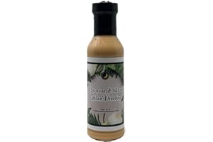 JUNE MOON SPICE COMPANY Premium Thousand Island Salad Dressing with Flavor Lock Cap, 12 Fluid Ounce Bottle, Low Cholesterol, Crafted in Small Batches for Dips, Wraps, and More