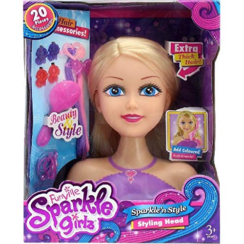 funville sparkle girlz styling head
