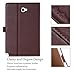 ProCase Galaxy Tab A 10.1 with S Pen Case 2016 Old Model - Stand Folio Case Cover for Galaxy Tab A 10.1 Inch Tablet with S Pen SM-P580, with Multiple Viewing Angles, Document Card Pocket - Brown