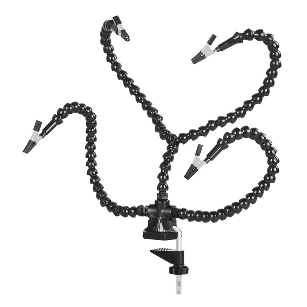 Dojimayisc Third Hand Soldering Tool PCB Holder Welding Stand Black for PCB Repairing Circuit Board