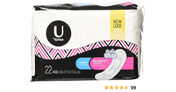 pk U By Kotex Premium Ultra Thin Pads Regular Health Household Amazon Com