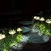 Garden Solar Lights Outdoor- 2 Pack Solar Powered Decorative Stake Landscape Light-DIY Flowers Fireworks Stars for Walkway Pathway Backyard Christmas Party Decor