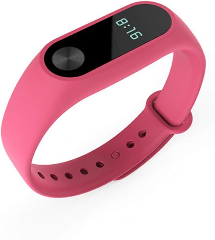 BATHRINS For Xiaomi Mi Band 2 Bands - Waterproof Silicone Wrist Strap Bracelet Replacement Wristband for M2 Smart Watch Accessories (Pink)